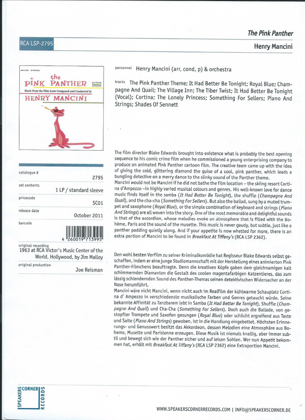 Henry Mancini - Pink Panther